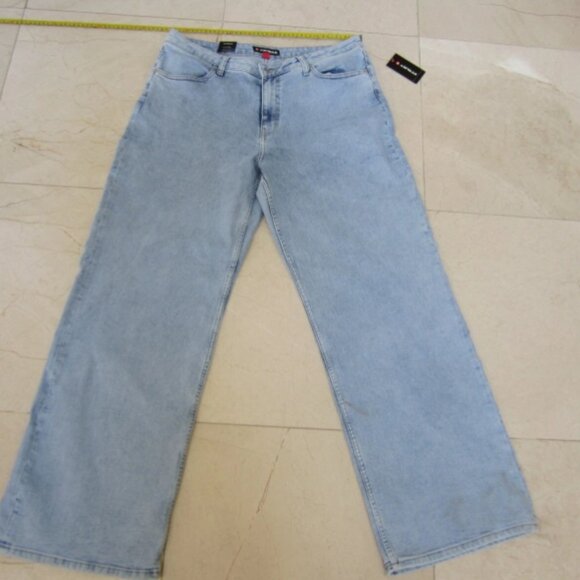 AIRWALK Denim Jeans Women's Size 14 Light Blue Wide Leg - Picture 2 of 8
